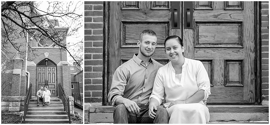 Downtown Wooster Engagement Session