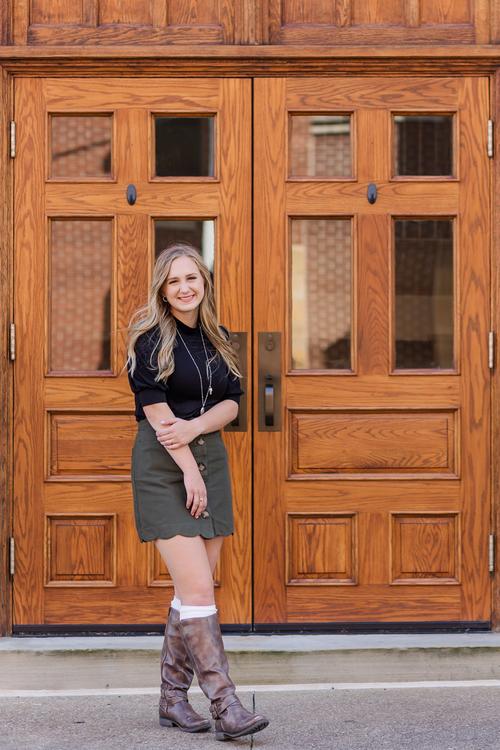 City photos in downtown Wooster with brick buildings and city charm
