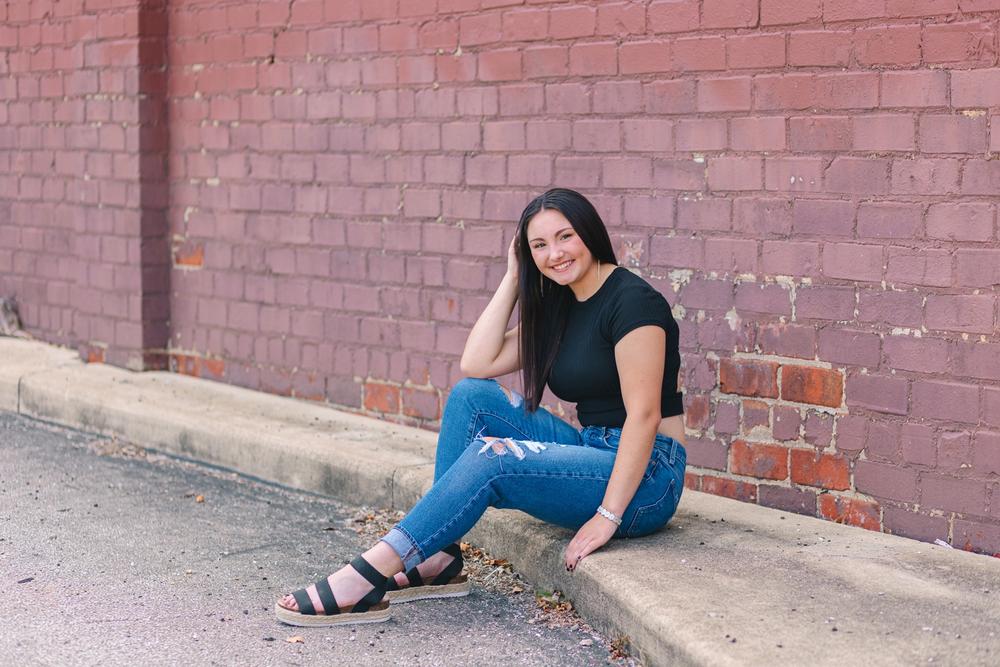 Urban photo in Orrville Ohio with brick walls and textures