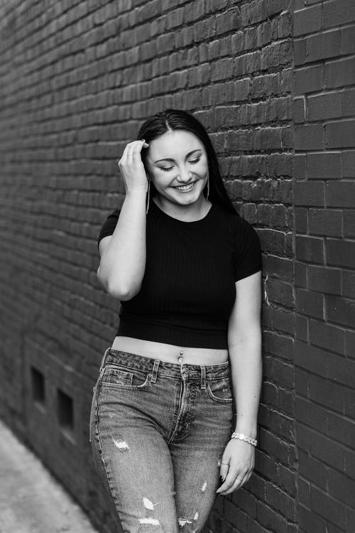 Urban photo in Orrville Ohio with brick walls and textures