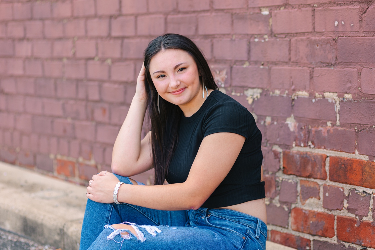 Urban photo in Orrville Ohio with brick walls and textures
