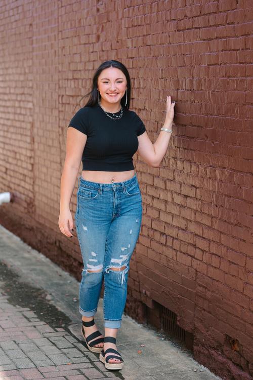 Urban photo in Orrville Ohio with brick walls and textures
